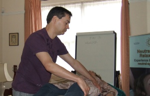 Marcos Viliotti carrying out a Neutral Space Relaxation Session during training